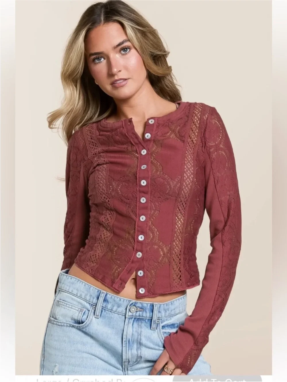 NWT Free People Jae Button-Up Top